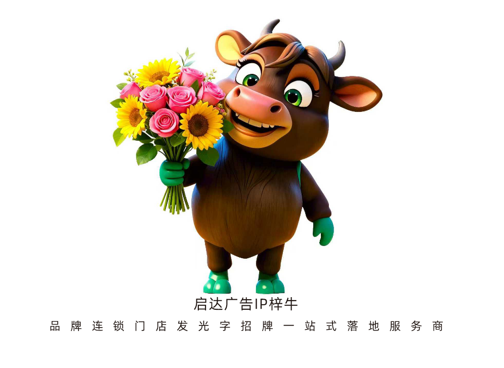 降本32%+工期縮38%！全行業連鎖必看！啟達廣告發光字：抗污/高顯色/動態光效，定制門店招牌吸客方案